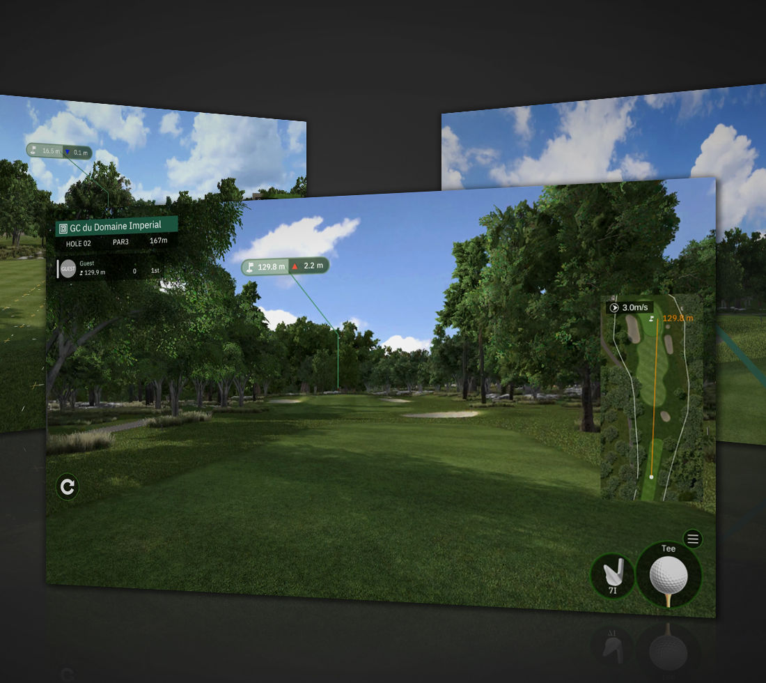 高品質の3Dゴルフコース